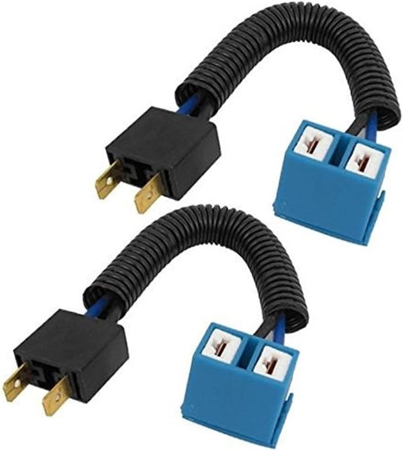 QASULER 2Pcs DC 12V H7 Headlight Socket Connector - Image 1