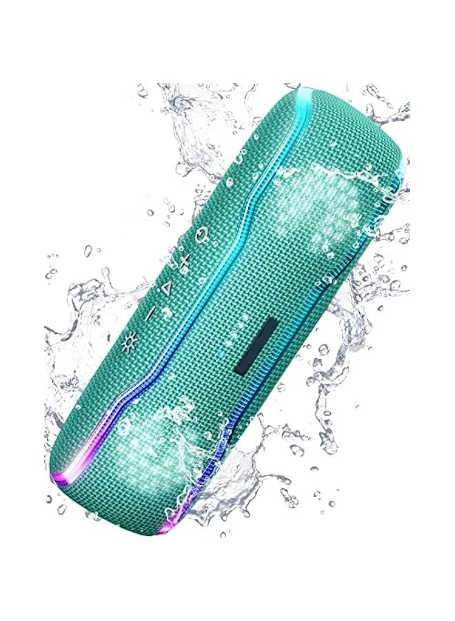 ANKOVO Portable Bluetooth Speaker, IPX7 Waterproof Wireless Speaker with Colorful Flashing Lights, 25W Super Bass 24H Playtime, 100ft Range, TWS Pairing for Outdoor, Home, Party, Beach, Travel - Image 1