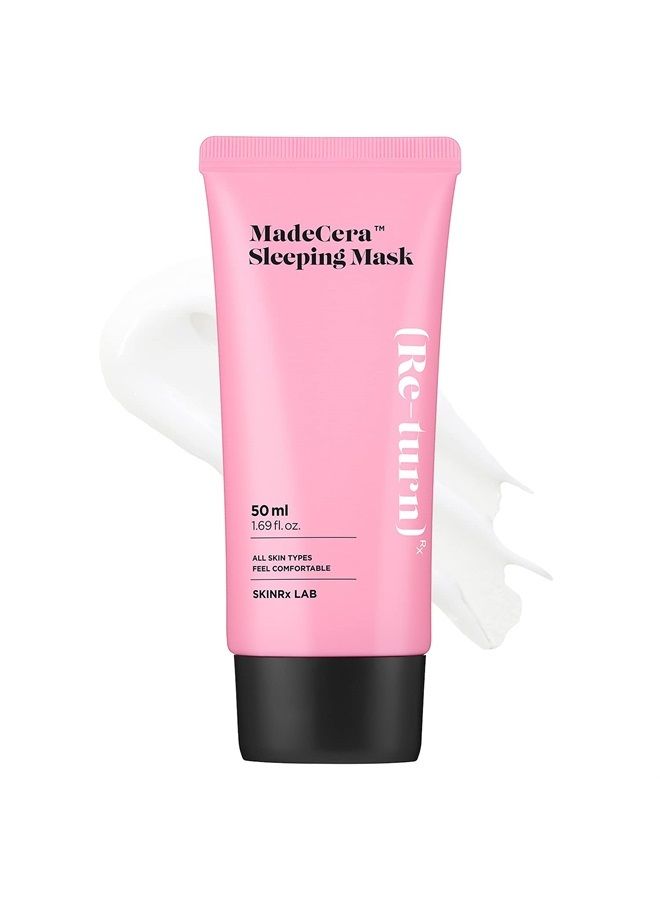 BEISIKS SKINRxLAB Made Cera Sleeping Mask 50ml (1.69 fl.oz.) - Moisturizing and Relaxing Face Overnight Mask Cream with Ceramide, Cica and Rosemary Extract, Night Sleep Mask for Brighten Dull and Flaky Skin  - Image 1