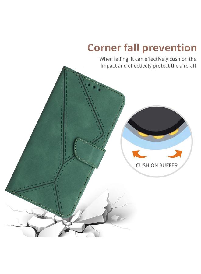 S-TOP Case For OPPO Reno13 Global Stitching Embossed Leather Phone Case - Image 5