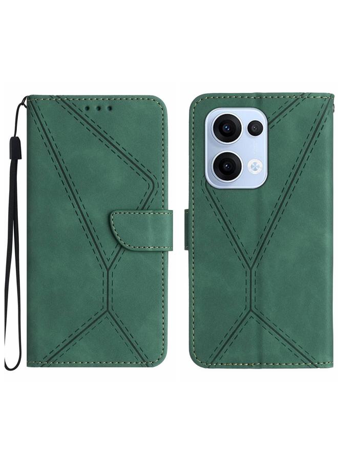 S-TOP Case For OPPO Reno13 Global Stitching Embossed Leather Phone Case - Image 1