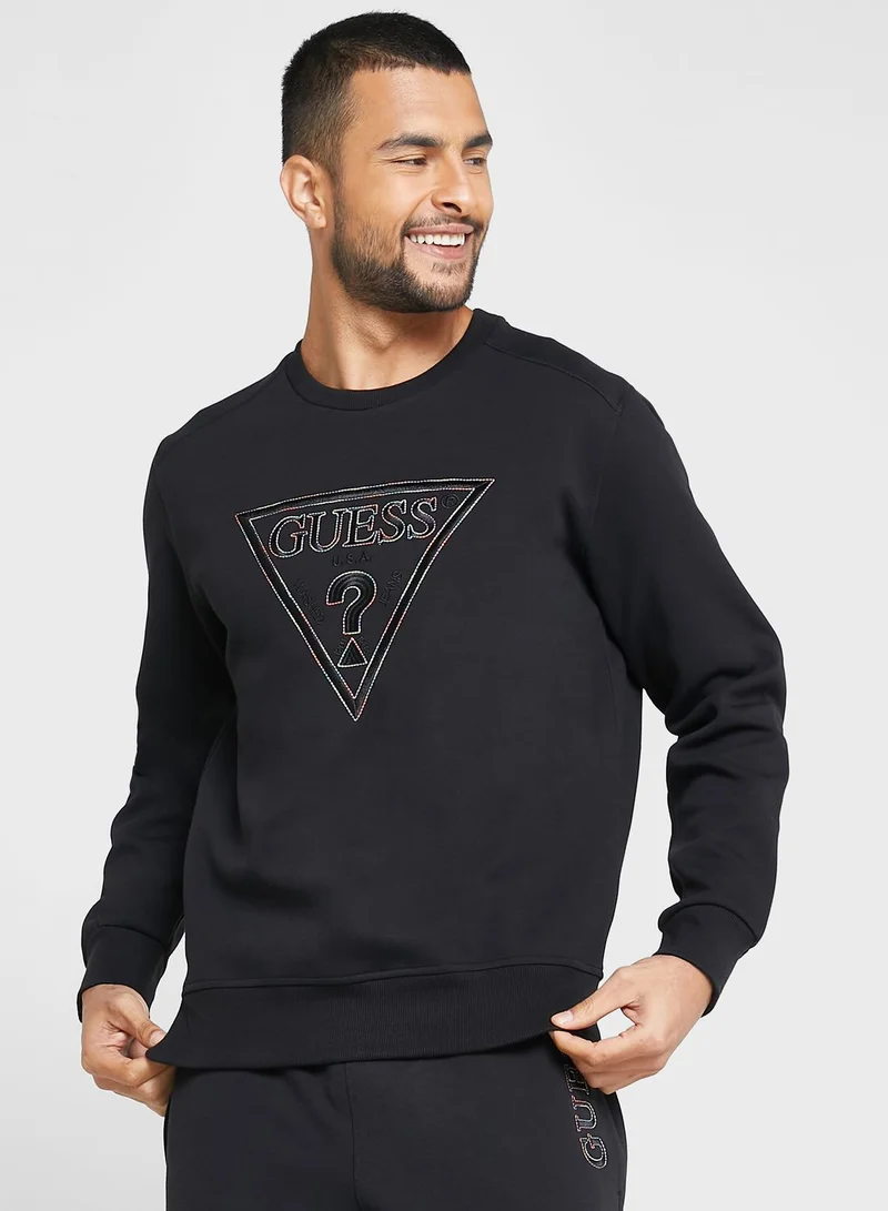 GUESS Logo Printed Sweatshirt