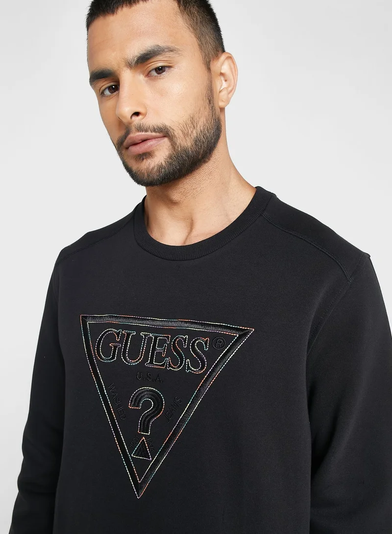 GUESS Logo Printed Sweatshirt