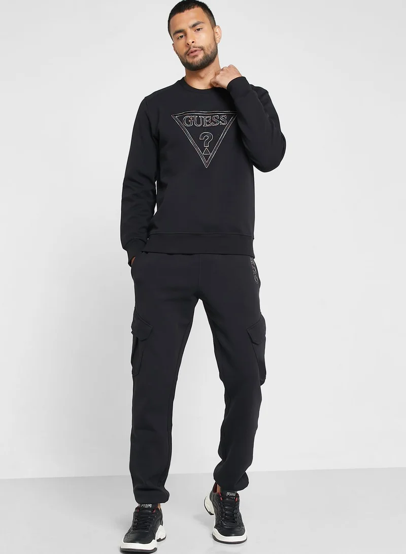 GUESS Logo Printed Sweatshirt