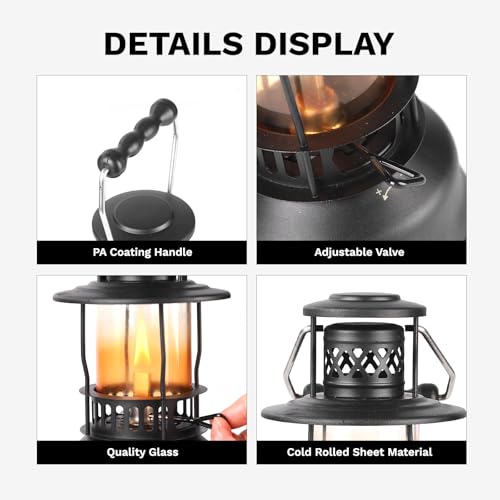 Fire-Maple Voyager Kerosene Lantern - Retro Camping Light, Bushcraft & Emergency Backup (13.5 fl.oz Capacity, 17.8oz) - Image 5