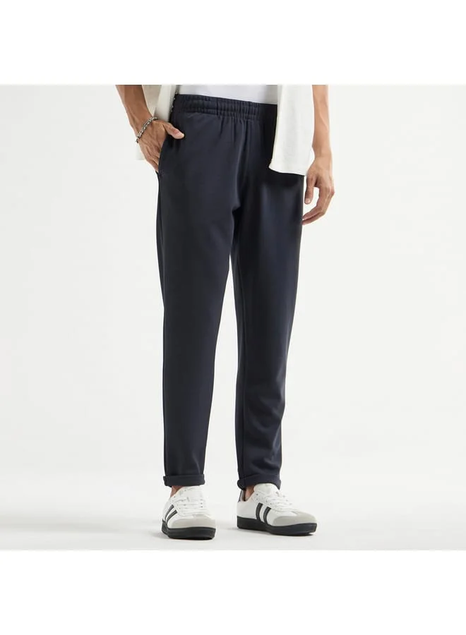 Splash FAV Textured Regular Fit Pants with Flexi Waist and Pockets