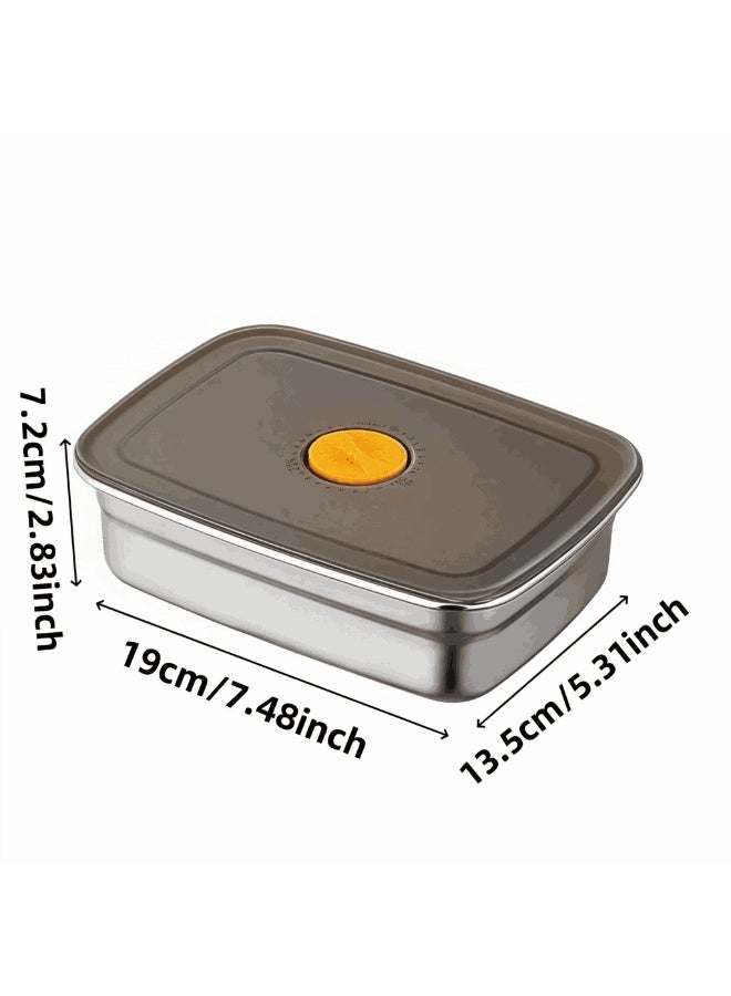 Aideli 6 Pcs 1500ml Stainless Steel Food Storage Containers with Airtight Lids, Leak-Proof Food Containers and Lunch Boxes for Kitchen, Fridge, and Meal Prep - Image 4