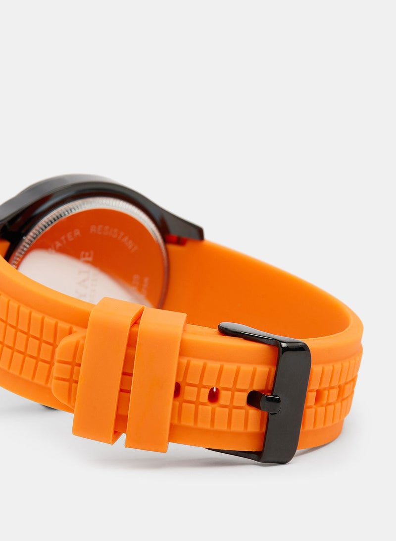 Royale Executive Men's Rubber Strap Arabic Watch - Image 4