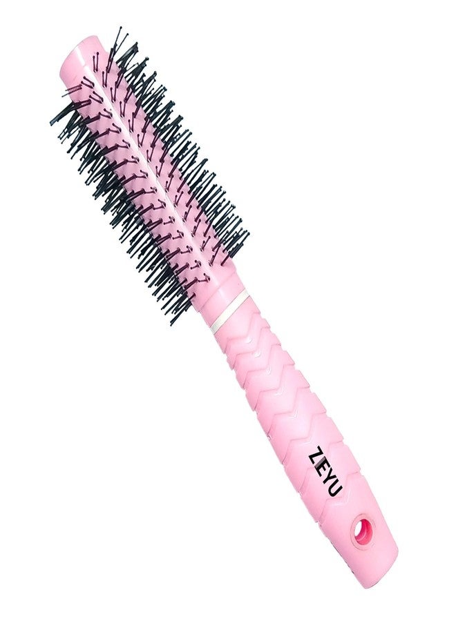 Zeyu Round Hair Brush | Hair Brush for Men & Women | For Hair Styling, Drying, Healthy Hair and Add Volume| Flexible & Soft Nylon Bristles (Pink.) - Image 1