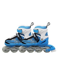 ENDLESS  EL1027 Inline Adjustable Skates Large 39 EUR (UK 5.5) - 43 EUR (UK 9) for 12 Years and Above | Aluminium Chassis and 70 mm PU Wheels | All Wheels Flash, ABEC 7 Bearings  - Image 1