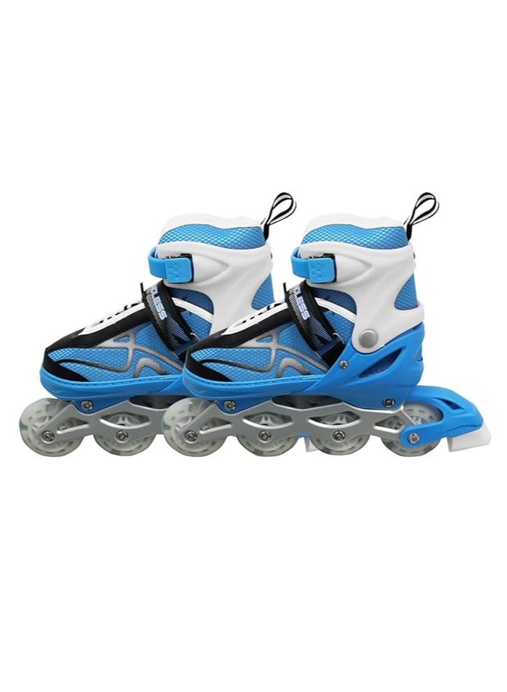 ENDLESS  EL1027 Inline Adjustable Skates Large 39 EUR (UK 5.5) - 43 EUR (UK 9) for 12 Years and Above | Aluminium Chassis and 70 mm PU Wheels | All Wheels Flash, ABEC 7 Bearings - Image 1