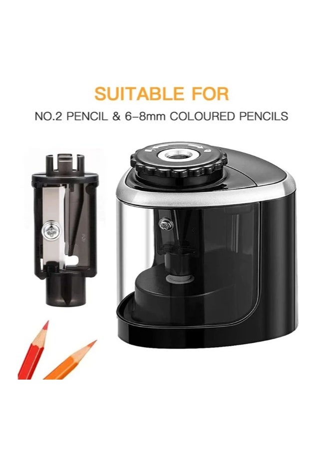 tenwin Portable Electric/Manual 2 in 1 Pencil Sharpener Automatic Pencil Sharpener Kids Adults Auto Pencil Sharpener Stationery  - Image 5