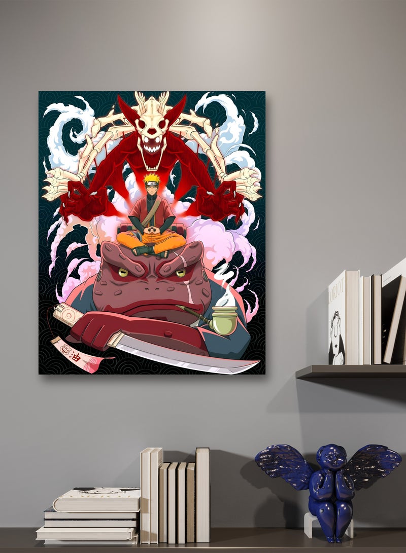 مودكلاس لوحة حائط ناروتو بإطار خشبي - Image 1