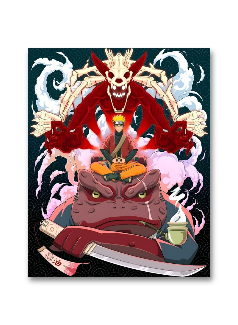 مودكلاس لوحة حائط ناروتو بإطار خشبي - Image 2