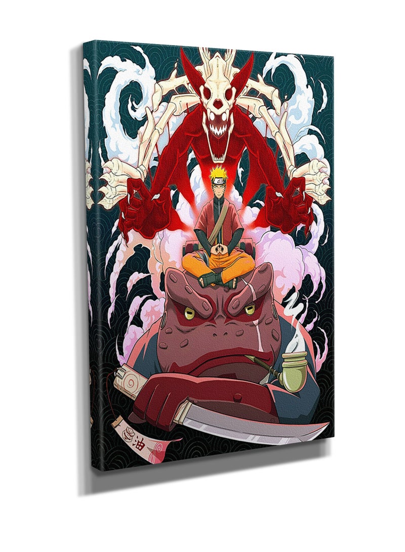 مودكلاس لوحة حائط ناروتو بإطار خشبي - Image 3