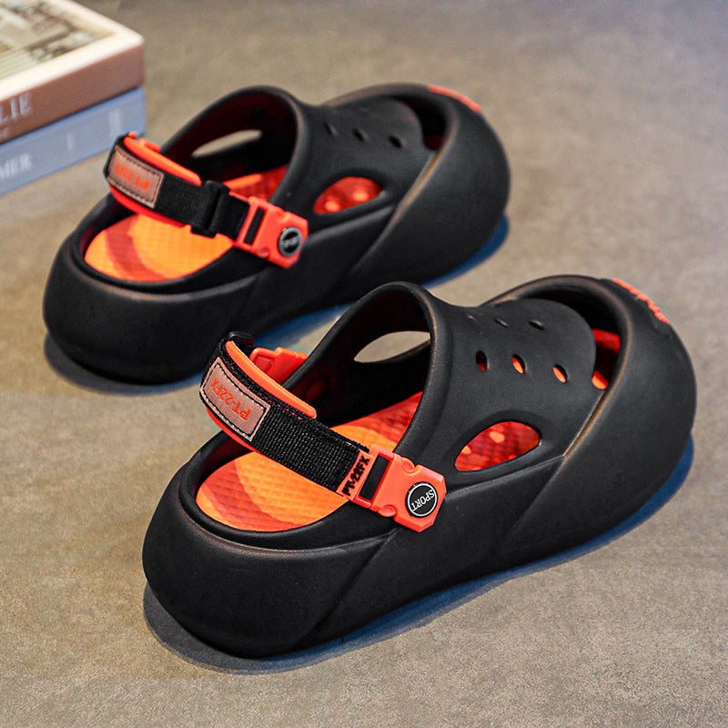 Summer Couple Garden Shoes Eva Hole Shoes Men'S Outwear Women'S Sandals And Slippers Casual Baotou Men'S Beach Shoes Trendy - Image 1