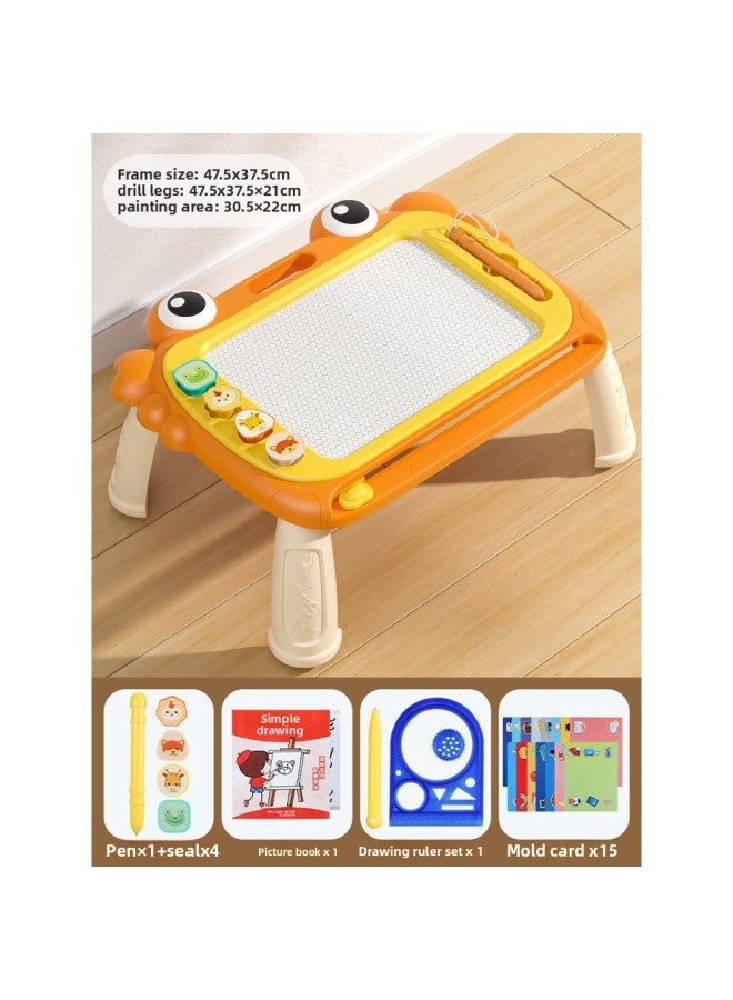 general Children's Educational Toys 1-2 Years Old Kidsren Early Education Little Girls 0.05kg Weeks And A Half Years Old Boys 3 Babies Half Development-Color:【exclusive Model - With Legs】 Orange (free 15 Te - Image 1