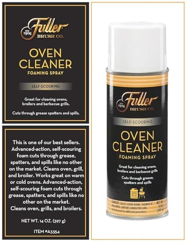 Fuller Brush Self-Scouring Oven Cleaner - Spray On Heavy Duty Cleaner for Ovens Broilers and Barbecue Grills Efficiently Cuts Through Grease Grime Spills and Splatters with Minimal Scrubbing - Image 2
