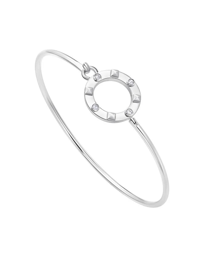 بوليس Fizzy Bangle for Women Stainless Steel with CrystalsPEJLG0001601