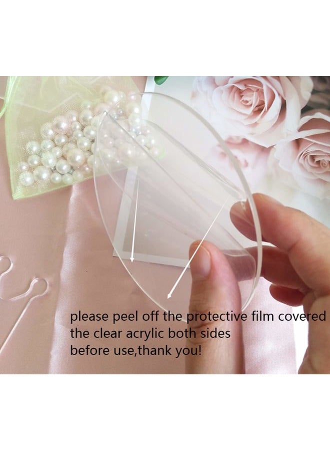 MEYA 12PCS Round Clear Acrylic Cake Toppers, Personalised Cake Topper, DIY Cake Topper, Cake Topper Blanks for Wedding, Birthday Festival Party Cake Decorations - Image 2
