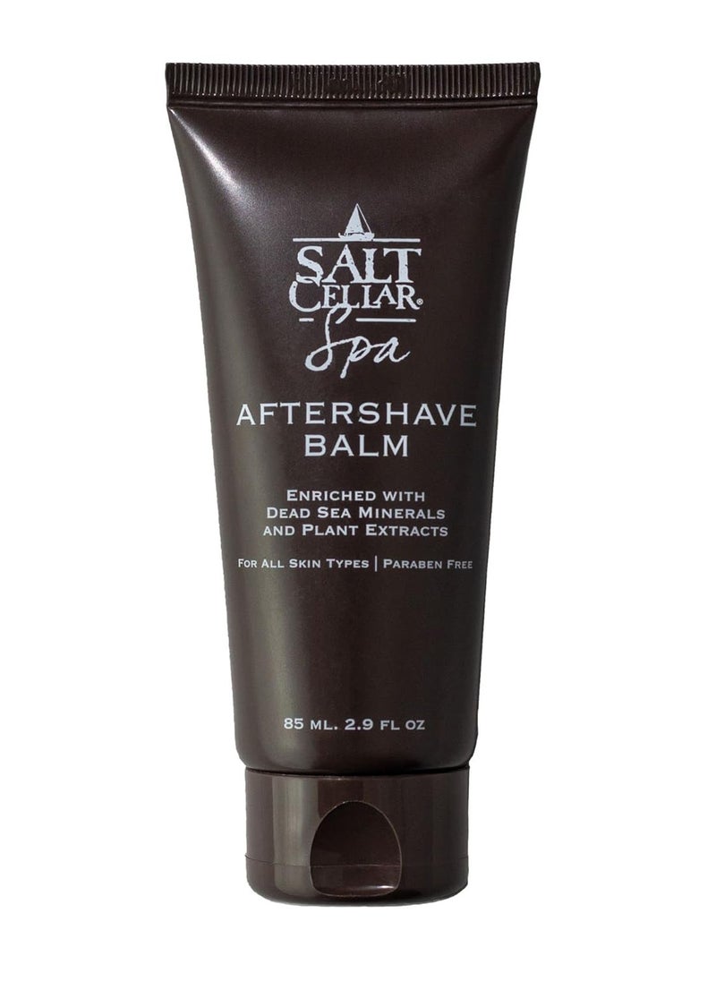 salt cellar Salt Cellar Dead Sea Aftershave Balm – All Natural Men’s After Shave Balm Enriched with Dead Sea Minerals – Soothes Razor Burns and Leaves Skin Smooth, Supple and Well Protected – Paraben Free  - Image 1
