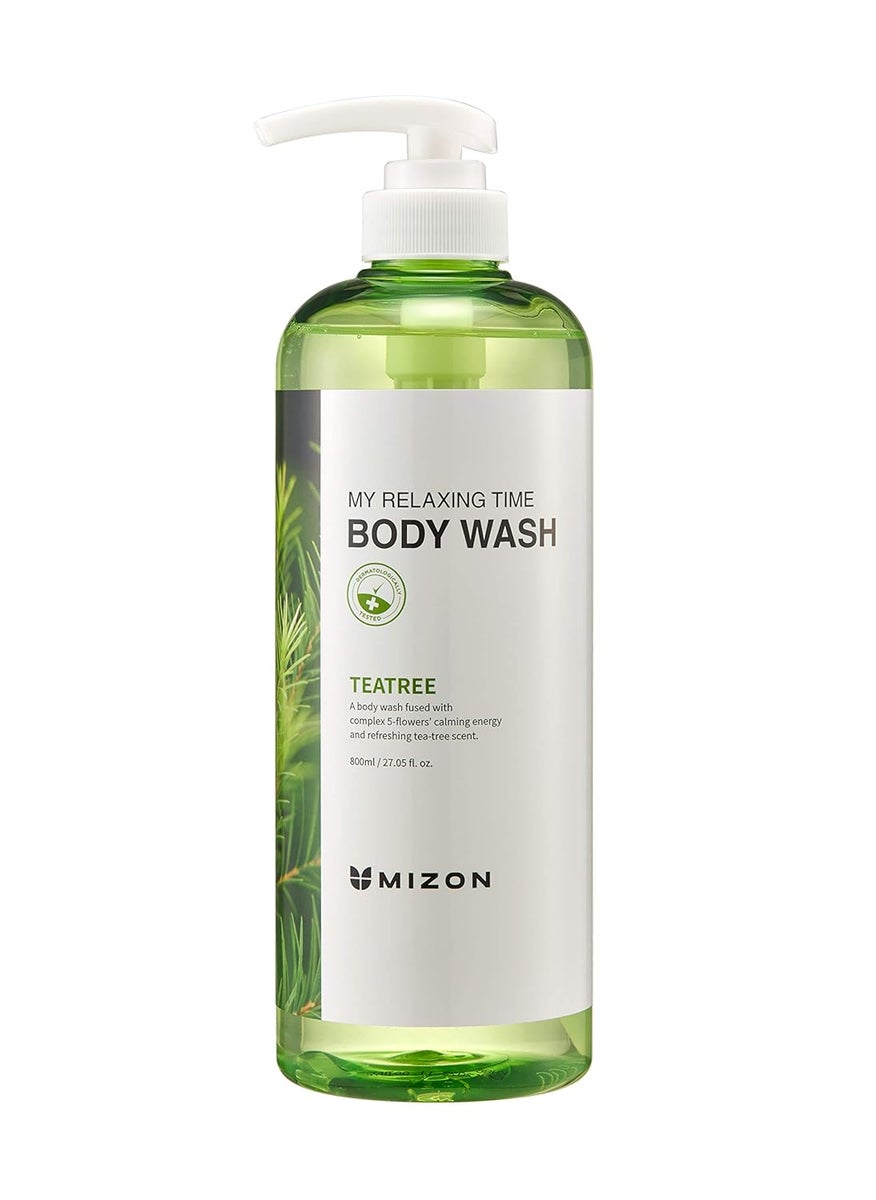 MIZON - MIZON TEA TREE Body Wash Nourish Moisture Soft Skin Soothe Skin LongLasting Nourishment Deep Moisture 27 oz - Image 1