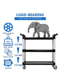 عربة الخدمة ثلاث طبقات عربات على عجلات عربة تخزين المطبخ عربة خدمة البار عربة متعددة الوظائف 102x50x97cm - pzsku/ZCCE00D14B9D248252AF1Z/45/_/1714563047/812a2eb9-4fd1-43e1-beef-13416452ccc1