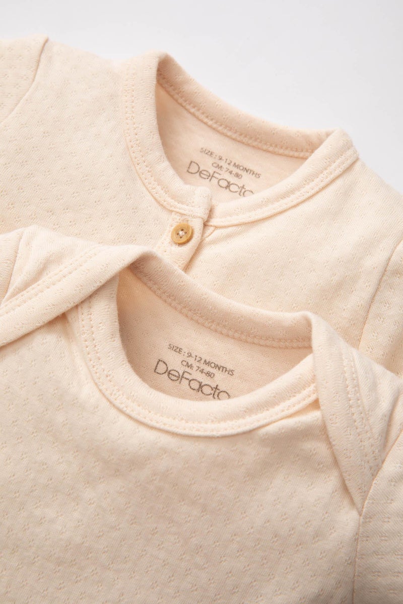 DeFacto Baby Girl Cotton Cardigan Snap Body 2 Piece Set - Image 4