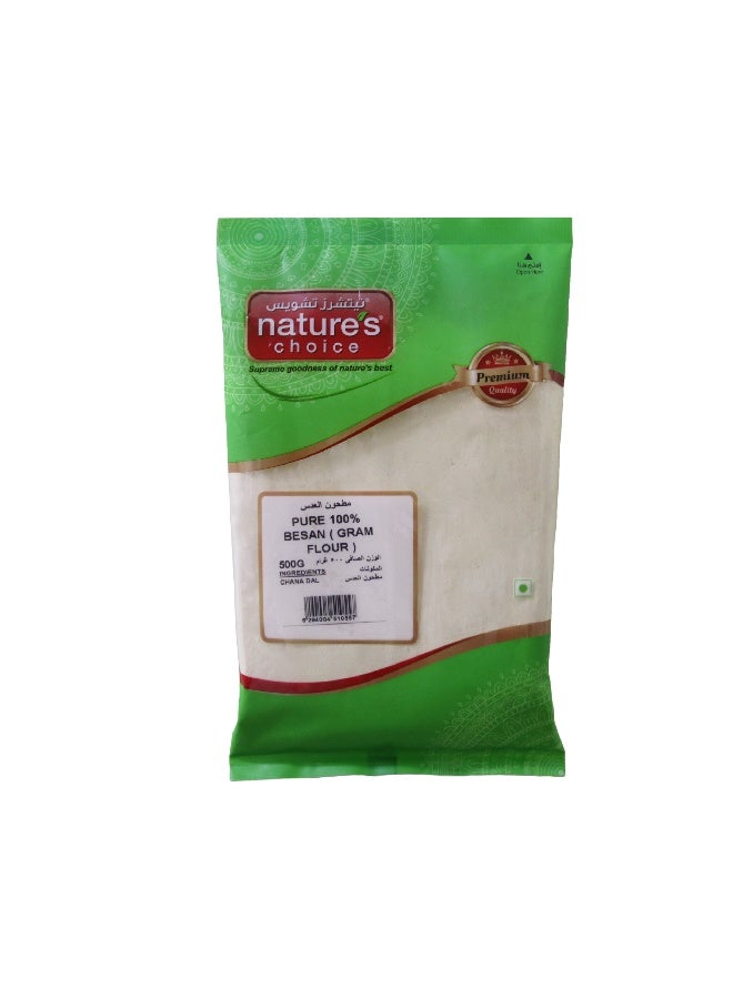 Nature's Choice Pure 100% Besan (Gram Flour) 500G - Image 1