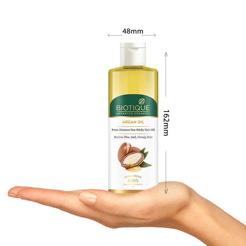 Biotique Argan oil from morocco Hair oil 200ml - Image 3