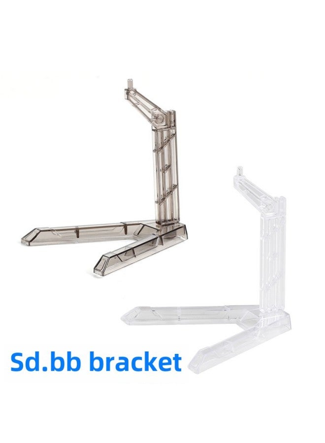 Q Version Of The Animation Hand Stand BB Model Display Stand Base SD 1/144 Gundam Toy Hand Around-Color:Transparent SD Bracket - Image 2