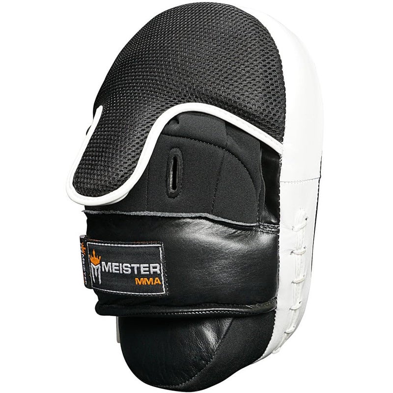 Meister Cowhide Leather Curved Focus Mitts w/Wrist Support (Pair) - Image 3