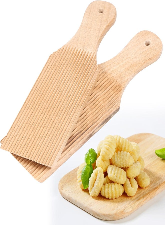 HOTBEST 2 Pcs Gnocchi Board Butter Paddles 9.1 x 2.8 Inches Spaghetti Macaroni Pasta Board Practical Gnocchi Maker Homemade Pasta Making Tools - Image 3