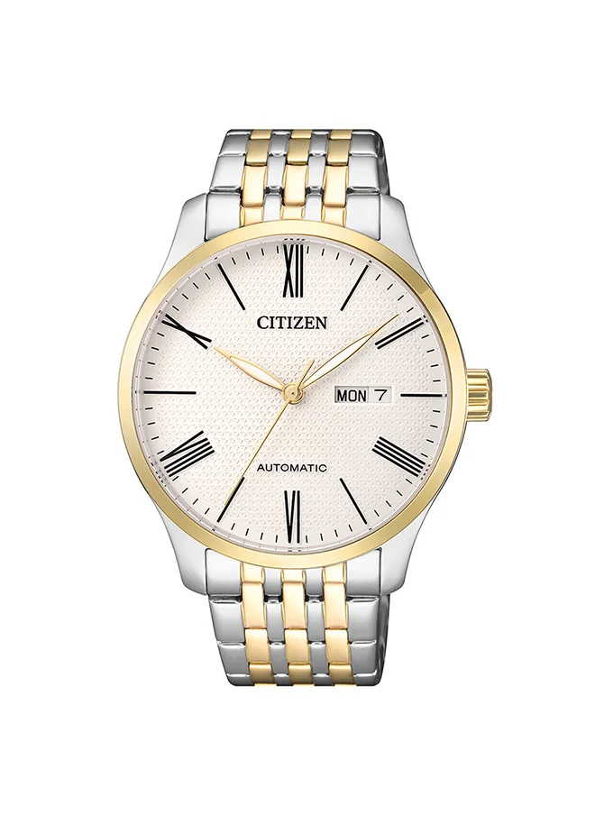 سيتيزن Men's Analog Round Shape Stainless Steel Wrist Watch NH8354-58A 40 Mm