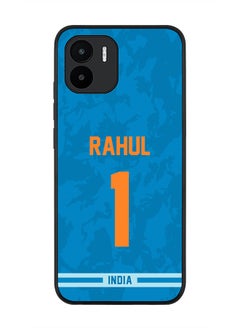 Rugged Black Edge Case for Xiaomi Redmi A1, Slim fit Soft Case Flexible Rubber Edges Thin Cover - Player Name - KL Rahul, Jersey Number- 1