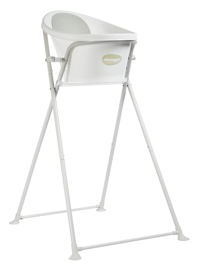 Shnuggle حامل حوض استحمام الأطفال القابل للطي الجديد | حامل استحمام خفيف الوزن وسهل التخزين | مثالي للمواليد 0-6 أشهر - Image 3