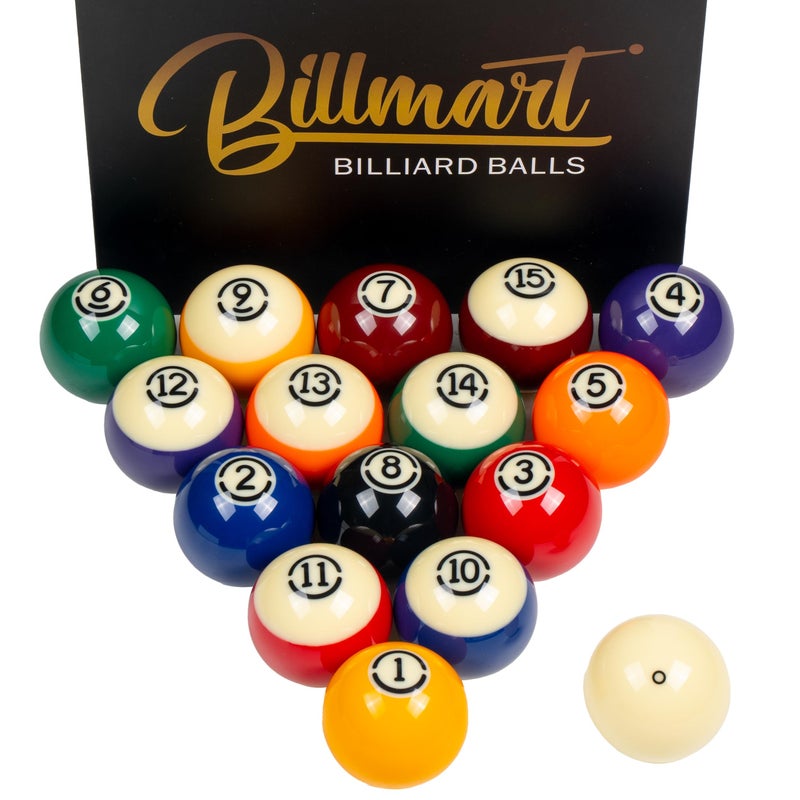 Billmart Premium Billiard Balls Pool Table Accessories 214 Regulation Size 16 Pool Balls Billiard Set