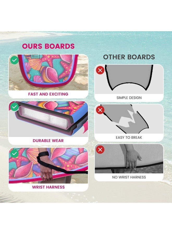 FunWater Body Board Beach Boogie Board Ultra Lightweight Pvc Core Boogie Board For Beach And Pool ,With Wrap Wrist Straps, Foldable, Perfect Surf For Teens And Adults - Image 5