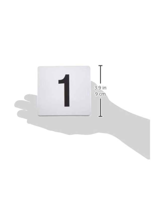 Winco 1-25 Plastic Table Numbers - Image 2