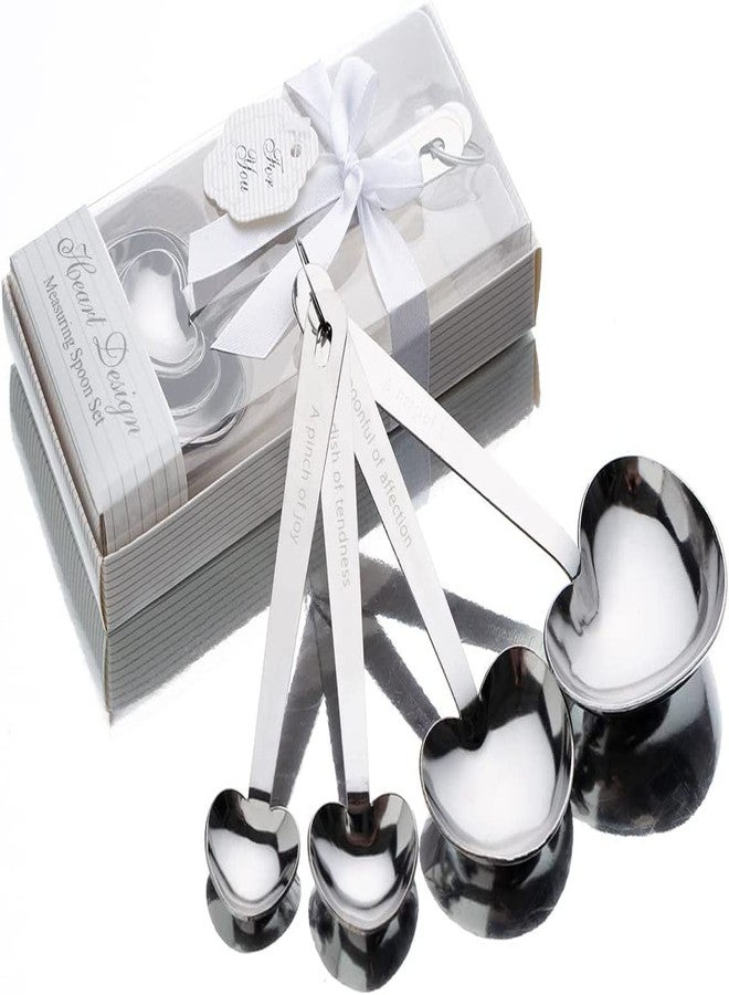 Winocbxt 40 Packs Love Heart Shape Design Measuring Spoons Set for Bridal Shower Party or Wedding Favors,Gifts or Souvenirs to Guests with Handmade Gift Boxes,Christmas/Holiday Party Decor - Image 5