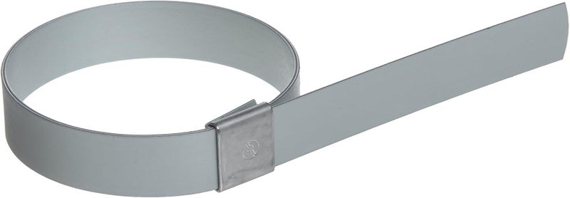 Bandit CP0899 5/8" Wide x 0.025" Thick 2" Diameter, Galvanized Carbon Steel Center Punch Clamp (100 Per Box) - Image 1