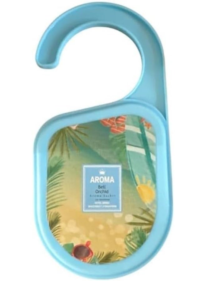 Air Freshener with Hanger, Mini Closet Fresheners, Air Freshener Long Lasting Freshener for Drawers, Closets, Bathrooms, Cars and Rooms, Easy Hanging (Bell Orchid) - Image 1