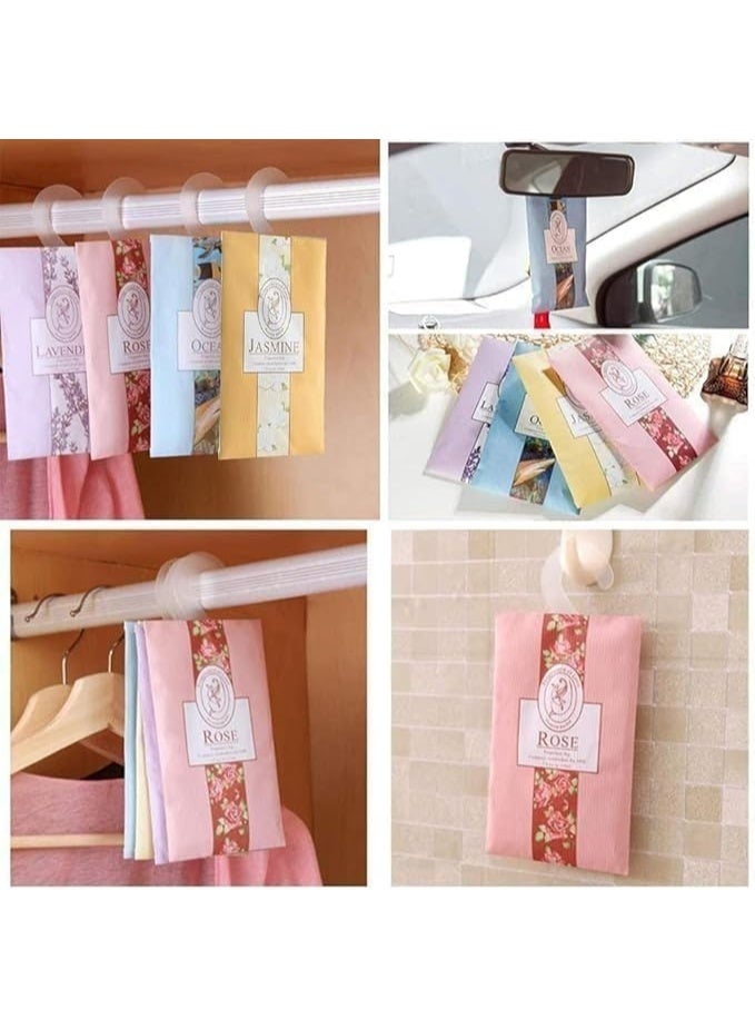 Air Freshener with Hanger, Mini Closet Fresheners, Air Freshener Long Lasting Freshener for Drawers, Closets, Bathrooms, Cars and Rooms, Easy Hanging (Bell Orchid) - Image 4