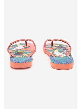 havaianas Kids Girl Slim Tropical Slipper, Rose Seda  - Image 2