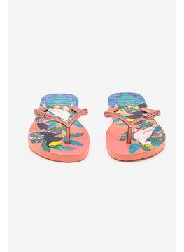 havaianas Kids Girl Slim Tropical Slipper, Rose Seda  - Image 3