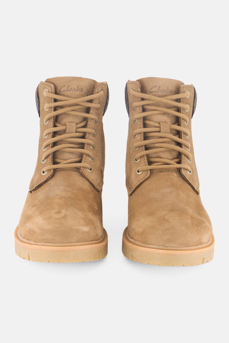 clarks Men Rossdale HIGTX Lace Up Ankle Boots, Dark Sand - Image 3