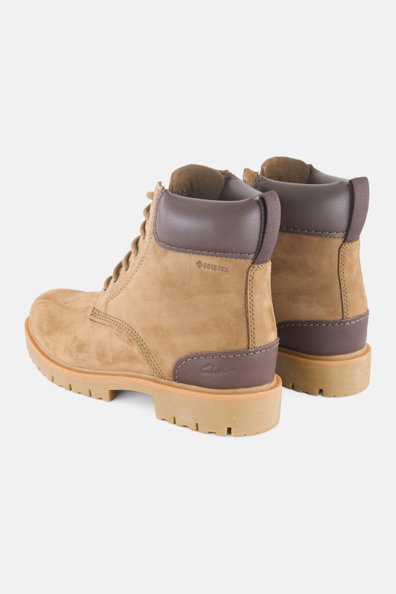 clarks Men Rossdale HIGTX Lace Up Ankle Boots, Dark Sand - Image 2