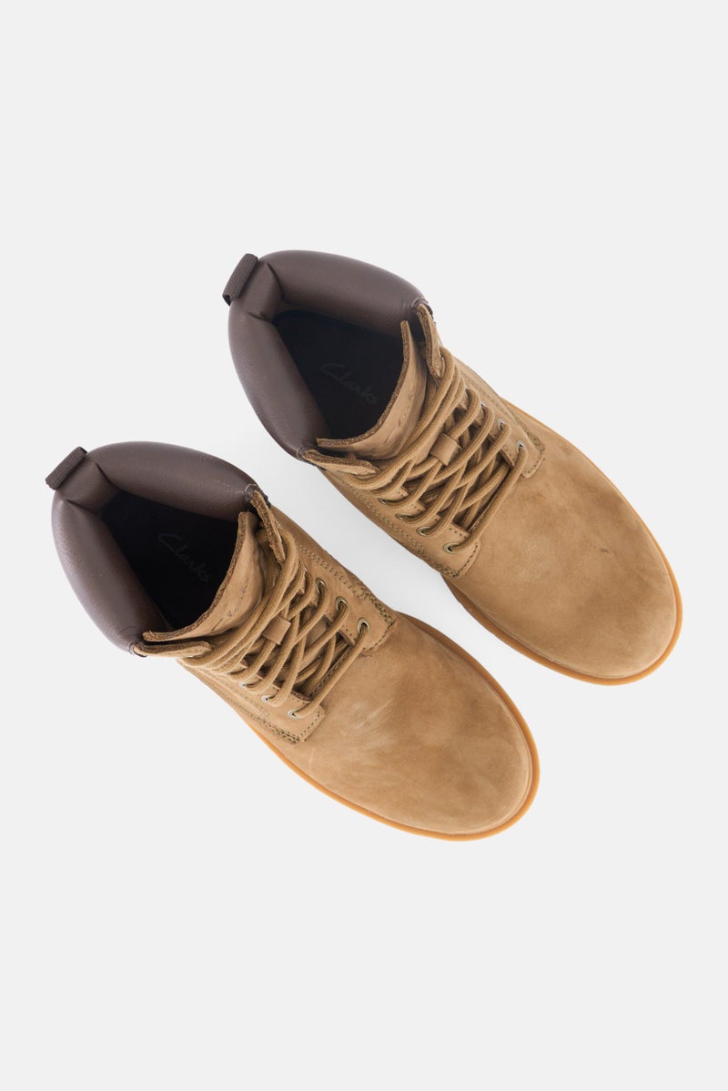 clarks Men Rossdale HIGTX Lace Up Ankle Boots, Dark Sand - Image 4