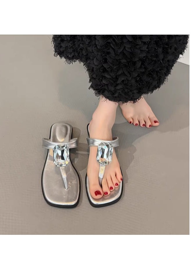 Generic Cool Slippers Paired With A Skirt Are Absolutely Stunning  - Image 1