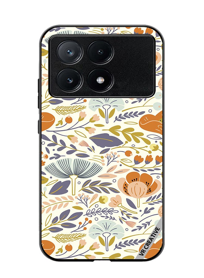 VR CREATIVE Protective Case Cover For Xiaomi Poco X6 Pro Orangiea Design Multicolour - Image 1